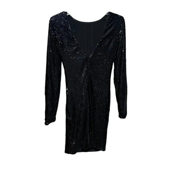 Dress The Population Lolita Sequin Long Sleeve Minidress NWT Size Small - Picture 2 of 8
